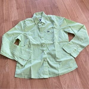 Gilly Hicks Pastel Green Pinstripe Button Down Shirt